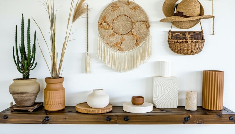 Handcrafted home decor items from We All We Got Creations